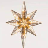 11 in. Tree Top Star with Battery Operated Dual Color LED Lights