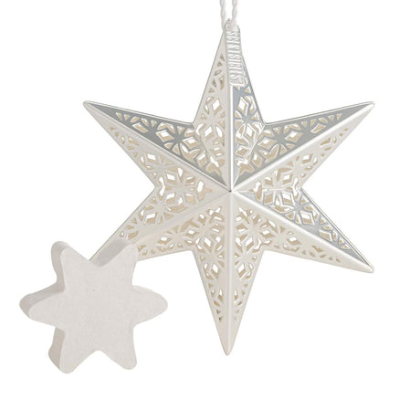 Scentsicles Decorative Ornament, Metal White Star with Refill