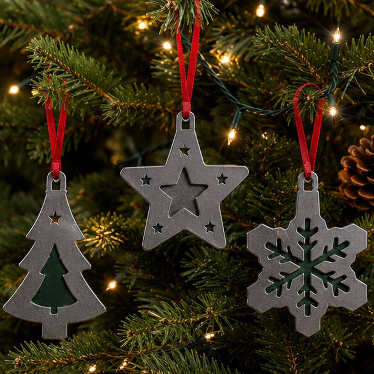 Scentsicles Trio Ornament, White Winter Fir 6 Sticks Bottles
