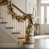 9FT Pre-Lit North Conway Garland with Clear Lights