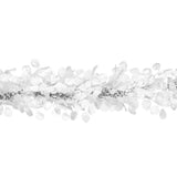 Winter Frost White Garland, 4 Foot Decorative Holiday Garland
