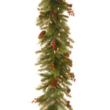 Pre-Lit Noelle Christmas Garland with Warm White LED Lights, 6 Foot