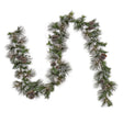 Pre-Lit 9ft. Whitter Pine Christmas Garland With White LED Lights