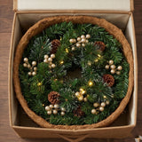 Crestwood Gold Spruce Urn Filler with Warm White LED Lights, 18 Inch