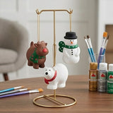 DIY Ceramic Holiday Character Christmas Ornaments 12 Pack Craft Kit