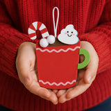 Jesus Warms My Heart Cocoa Christmas Ornament Craft Kit 12 Pc DIY