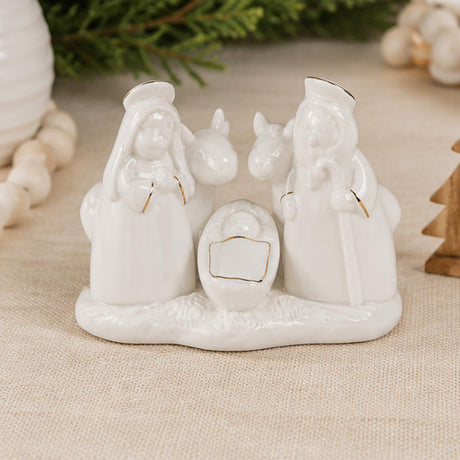 Holy Family Porcelain Nativity Figurine Christmas Decor