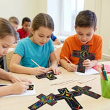 Religious Magic Color Scratch Cross Ornament Craft Kit 24 Pack
