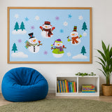 God Made Me Unique Snowman Classroom Bulletin Board Set 65 Pc
