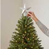 Pre Lit Hinged Douglas Fir Artificial Christmas Tree with Stand