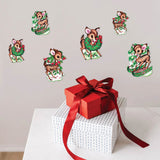 Vintage Christmas Reindeer Cutouts Party Wall Decorations 6 Pc