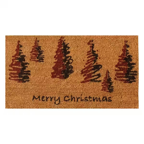 18x30 Inch Merry Christmas Santa’s Favorite Coir Door Mat Holiday Welcome Mat