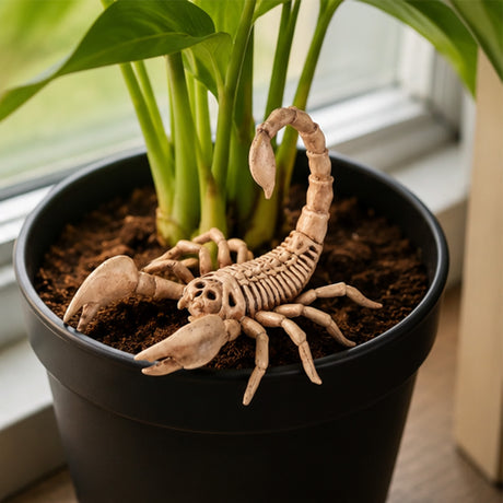 9" Scorpion Skeleton Halloween Decoration (Plastic Creepy-Crawly Prop)