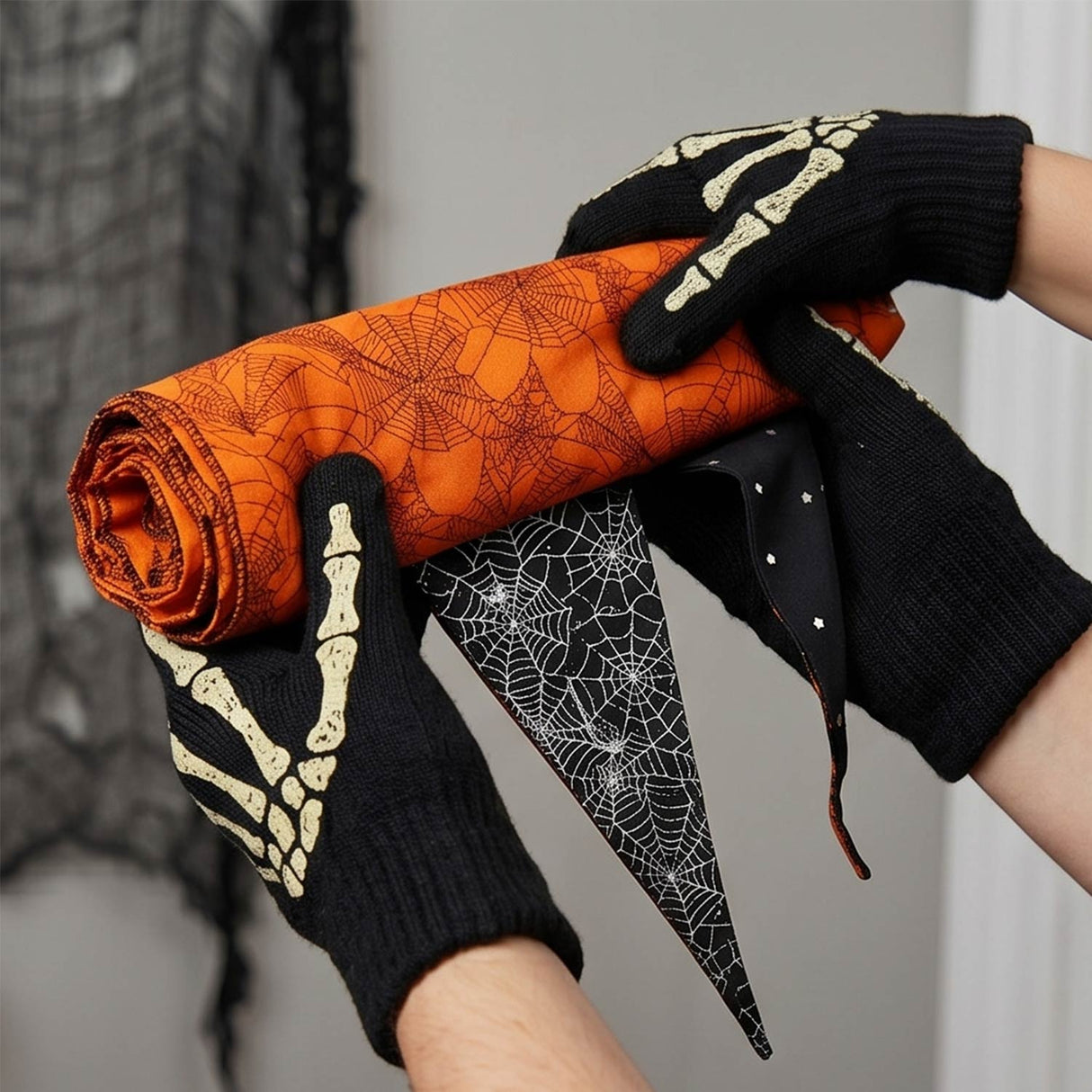 Pennant Mantel Scarf Halloween Decoration (82" x 35")