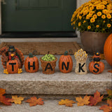 “Give Thanks” Thanksgiving Blocks Fall Decoration Set (6 Pc)