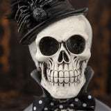 10 in. Halloween Male Skeleton Bust Decoration
