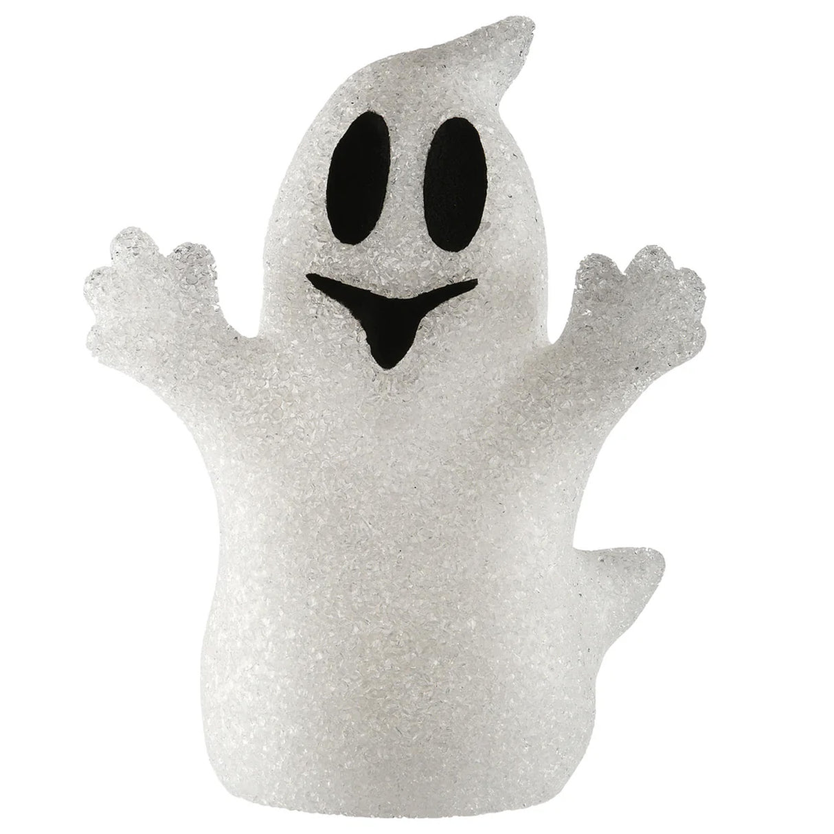 9 in. Halloween Color-Changing White Ghost Decoration with LED Lights
