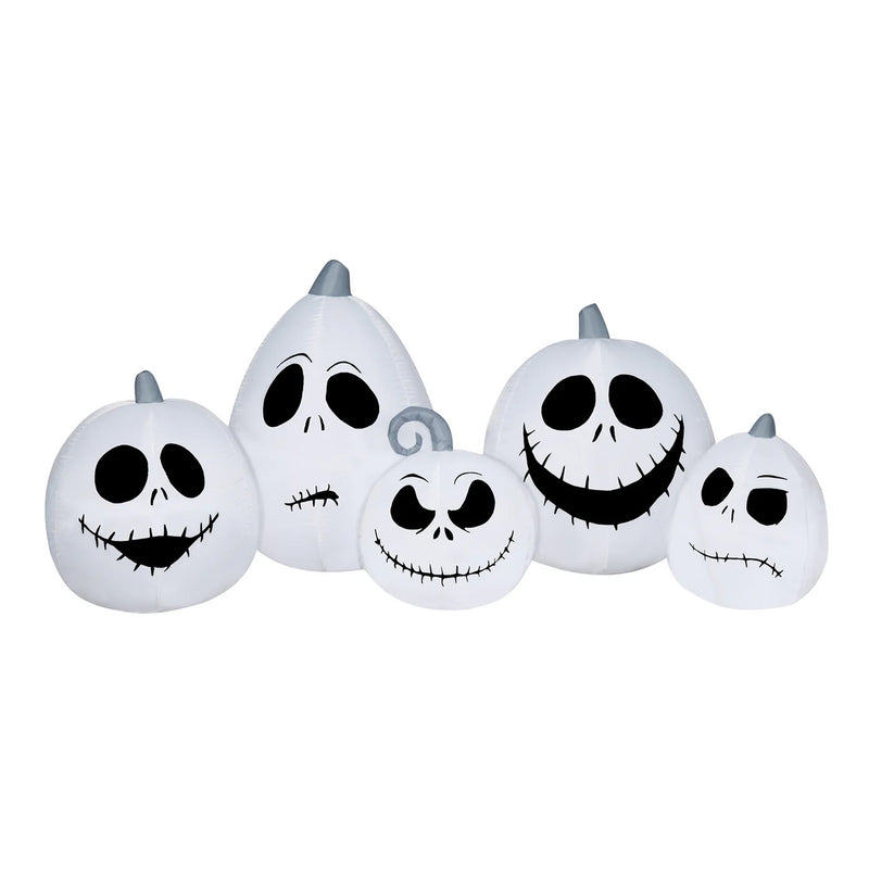 90 in Jack Skellington Pumpkin Inflatable Halloween Decor - 90-inch wide inflatable Halloween decoration