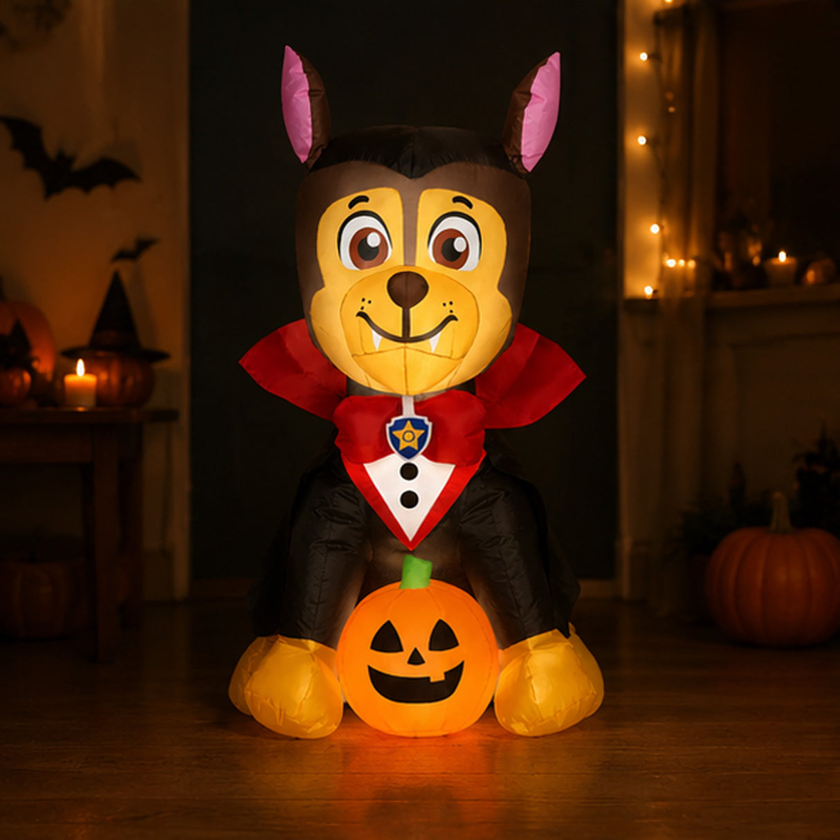 38IN Chase Paw Patrol Vampire Inflatable Halloween Decoration with LED Lights