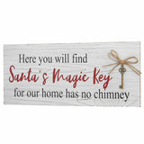 16IN Santa’s Magic Key Christmas Tabletop Ornate Sign