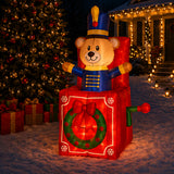 5 ft. Inflatable Jack In The Box with LED Lights, Plug-In