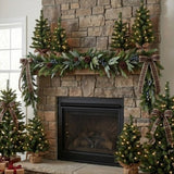 Blueberry Fields Garland, 6 Foot Decorative Christmas Garland