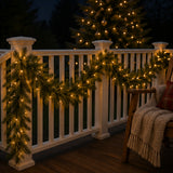 Pre-Lit Norwood Fir Garland with Clear Lights, 9 Foot (12 Diameter, Plug-In)