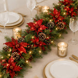 Pre-Lit Decorative Collection Garland with Clear Lights, 9 Foot