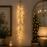 Winter Frost White 4ft Decorative Garland with Shimmering Gem Accents