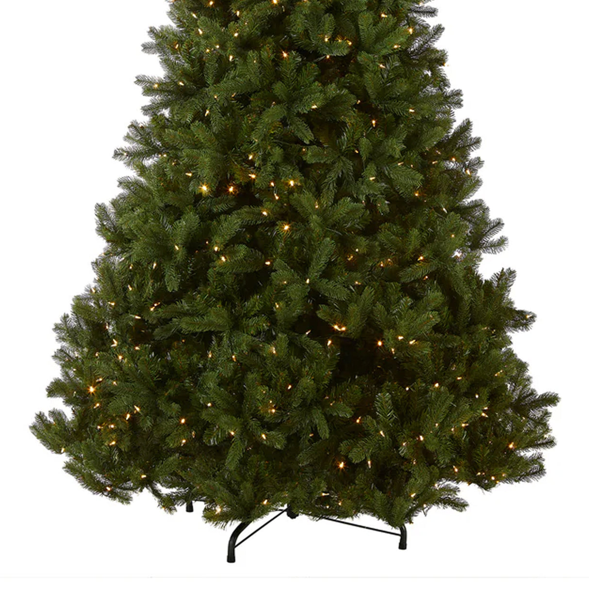 9ft Pre-Lit Downswept Douglas Fir Christmas Tree with Dual Color LED Lights