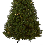 9ft Pre-Lit Downswept Douglas Fir Christmas Tree with Dual Color LED Lights