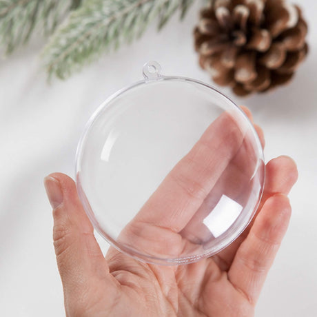 Small DIY Clear Disc Christmas Ornaments 24 Pack Craft Kit