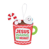Jesus Warms My Heart Cocoa Christmas Ornament Craft Kit 12 Pc DIY