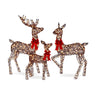 Lighted Christmas Deer Family Outdoor Decor Set with LED Lights