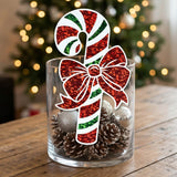16 Inch Prismatic Candy Cane Cutout Christmas Wall Decoration