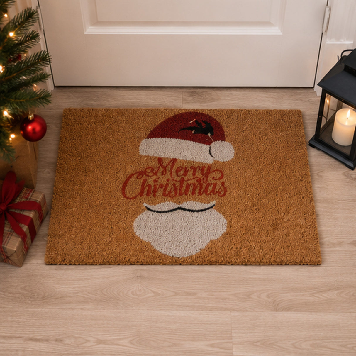 18x30 Inch Merry Christmas Santa’s Favorite Coir Door Mat Holiday Welcome Mat