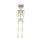 5 ft Two-Headed Life-Size Posable Skeleton Halloween Decoration