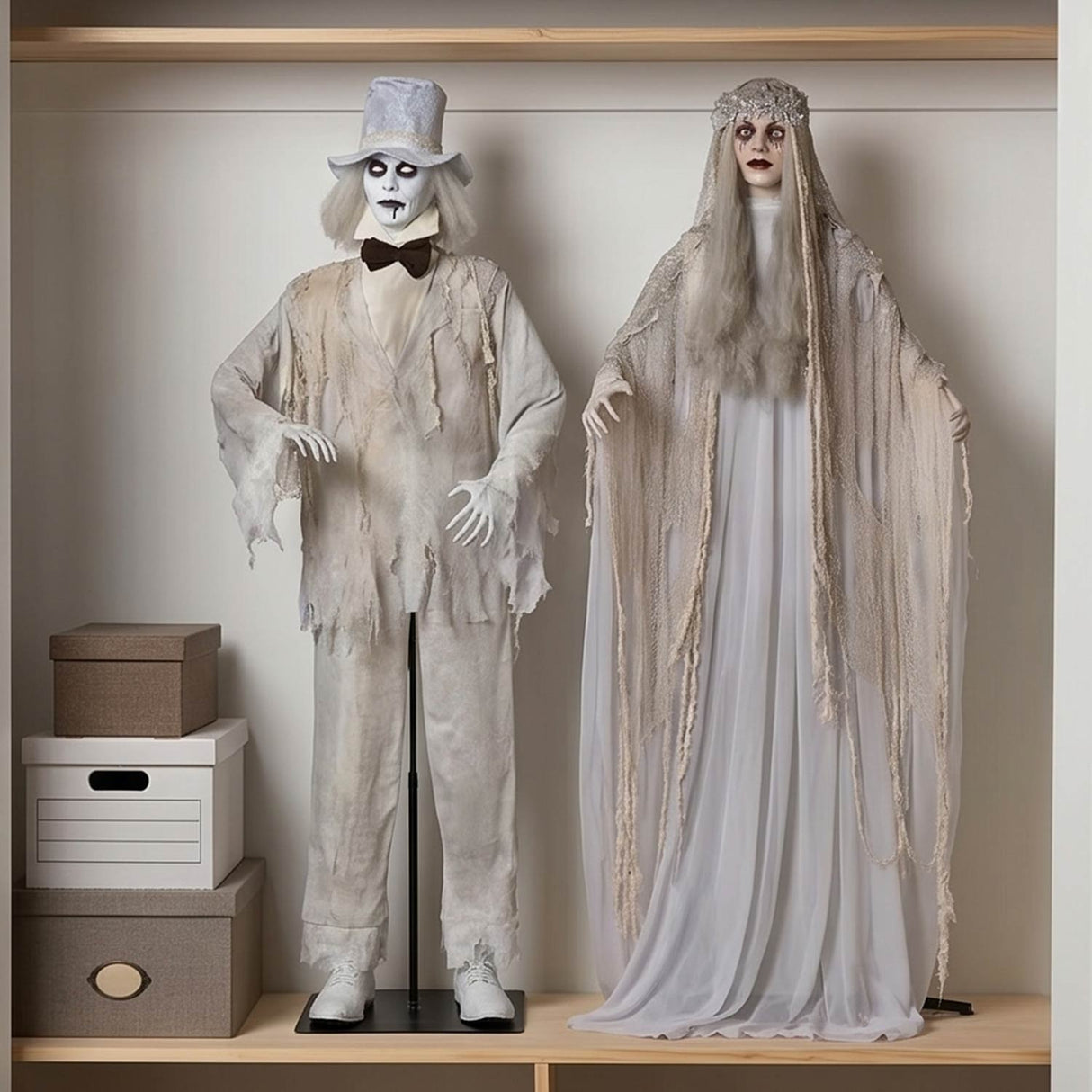 Mr. & Mrs. Rot Standing Halloween Decorations – 2 Pc Set