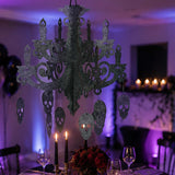 17" Spooky Floral Chandelier Halloween Hanging Ceiling Decoration