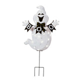 Halloween Pre-Lit BOO Ghost Lawn Decoration with LED Lights