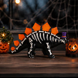 12 in. Halloween Stegosaurus Dinosaur Skeleton Tabletop Decoration
