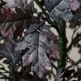4 ft. Halloween Black Oak Tree in a Black Urn Base