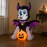 38IN Marshall Paw Patrol Bat Inflatable Halloween Decoration with LED Lights