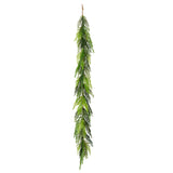 Christmas Cottage Garland, 5 Foot Decorative Holiday Garland
