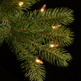 Pre-Lit Downswept Douglas Fir Christmas Wreath with Warm White LED Lights, 48 Inch