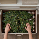 10ft Pre-Lit Natural Fraser Fir Slim Christmas Tree with Clear Lights
