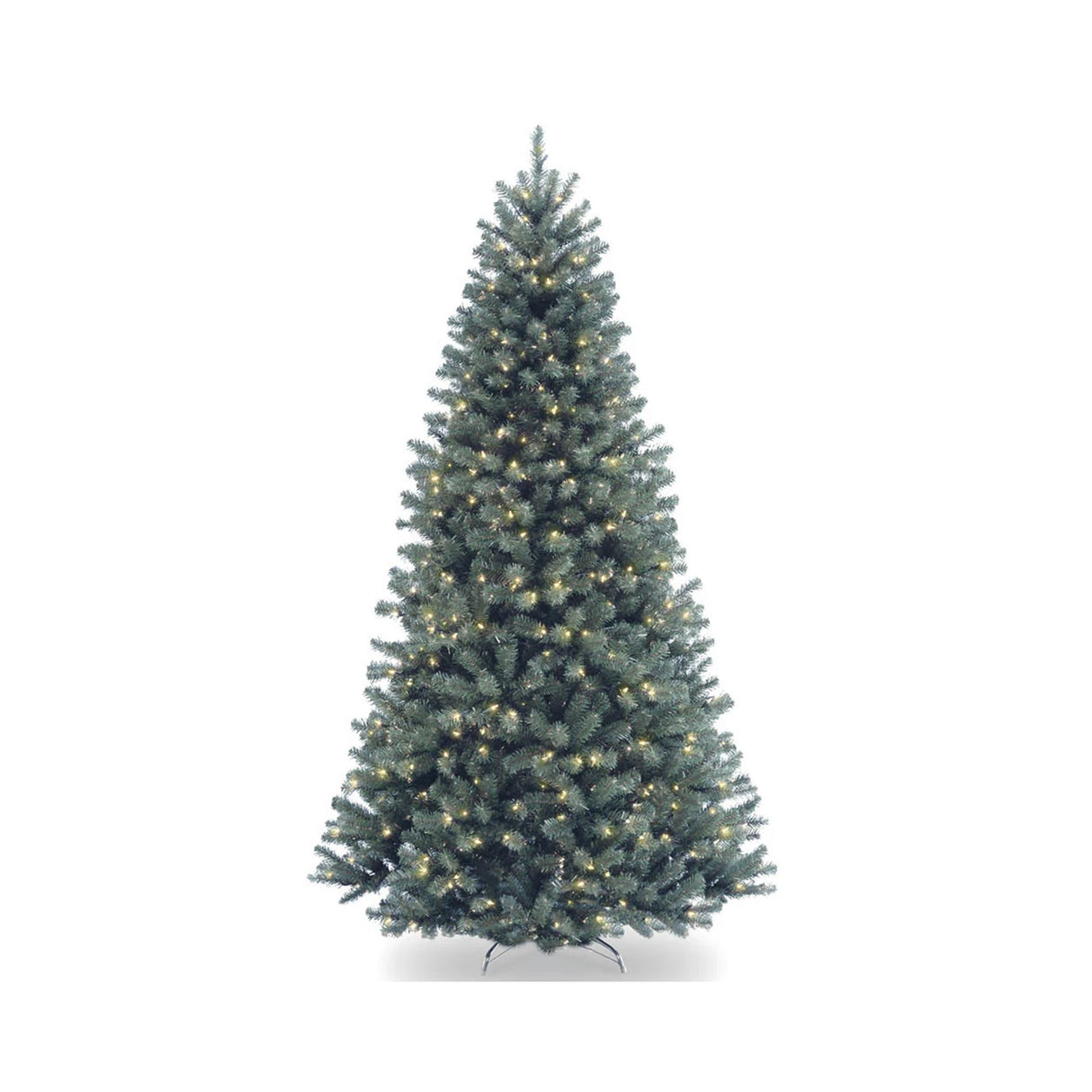 9ft Pre-Lit Blue North Valley Spruce Christmas Tree with Clear Lights