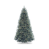 9ft Pre-Lit Blue North Valley Spruce Christmas Tree with Clear Lights