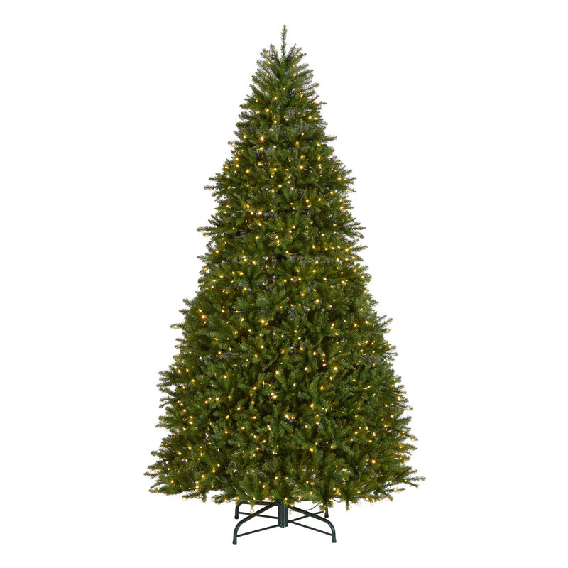10ft Pre-Lit Dunhill Fir Artificial Christmas Tree with Dual Color LED Lights
