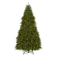 10ft Pre-Lit Dunhill Fir Artificial Christmas Tree with Dual Color LED Lights